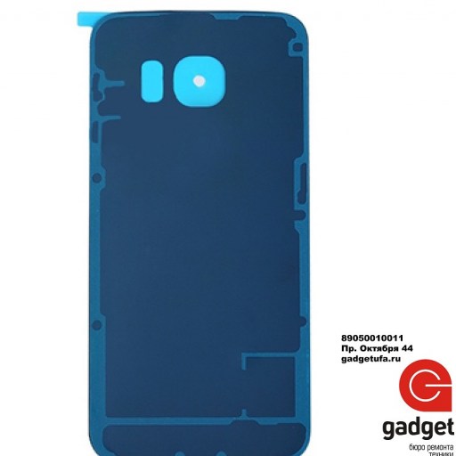 Samsung Galaxy S6 EDGE (SM-G925F) - задняя крышка синяя купить в Уфе