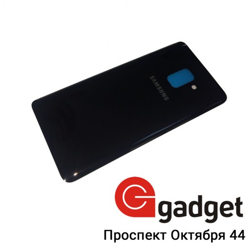 Samsung Galaxy A8 Plus 2018 SM-A730 - задняя крышка черная купить в Уфе