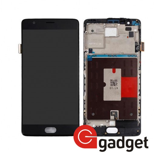 OnePlus 3T - дисплей с тачскрином в сборе черный купить в Уфе