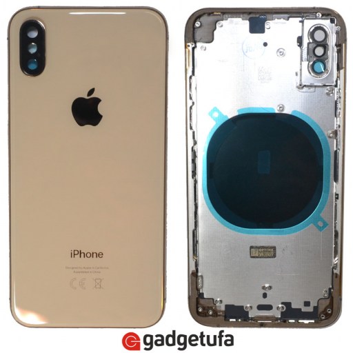 iPhone XS - корпус с кнопками Gold Оригинал купить в Уфе