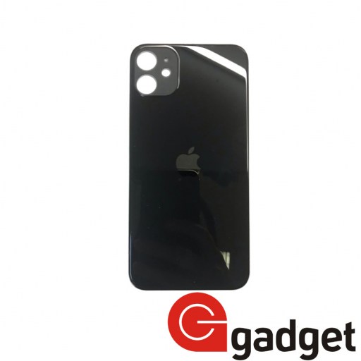 iPhone 11 - задняя стеклянная крышка со стеклом камеры Black купить в Уфе