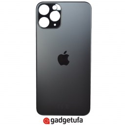 iPhone 11 Pro - задняя стеклянная крышка Space Gray (Широкий вырез) Уценка купить в Уфе