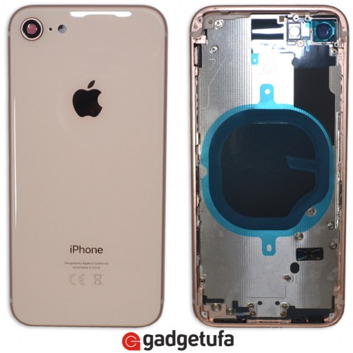 iPhone 8 - корпус с кнопками Rose Gold купить в Уфе