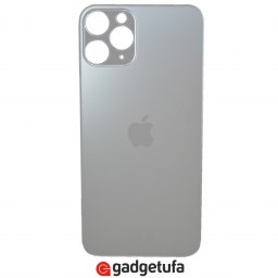 iPhone 11 Pro Max - задняя стеклянная крышка Silver (Широкий вырез) купить в Уфе