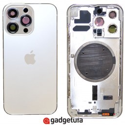 iPhone 13 Pro - задний корпус с магнитами MagSafe Silver купить в Уфе