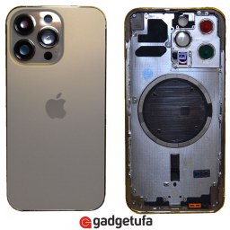 iPhone 13 Pro - задний корпус с магнитами MagSafe Gold купить в Уфе