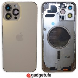 iPhone 13 Pro Max - задний корпус с магнитами MagSafe Gold купить в Уфе