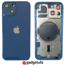iPhone 13 mini - задняя крышка корпус с магнитами MagSafe Blue купить в Уфе
