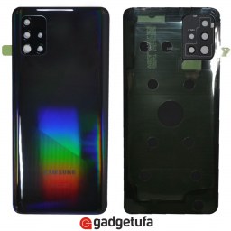 Samsung Galaxy A51 SM-A515F - задняя крышка со стеклом камеры Black купить в Уфе