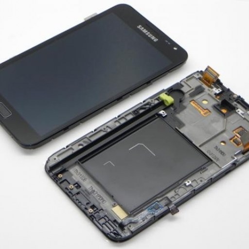 Samsung Galaxy Note N7000 - модуль черный (дисплей+стекло с тачскрином) купить в Уфе